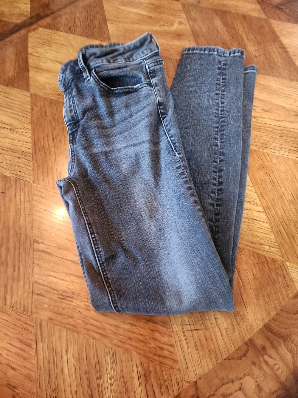 Level 99 Washed Black Skinny Jeans